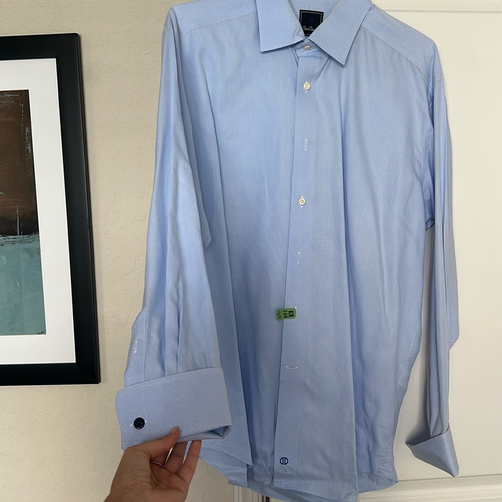 Sky Geometric Dobby Men’s Dress Shirt